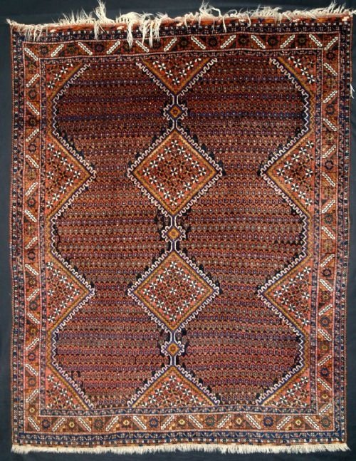 antique persian afshar rug small botehs circa 1920