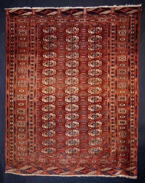 antique tekke turkmen rug good condition circa 1900