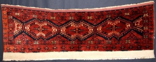 antique ersari beshir turkmen torba full pile circa 1900