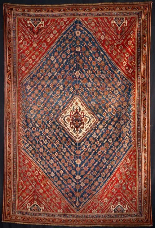 antique south west persian qashqai tribal rug fine weave excellent design 4th quarter 19th century