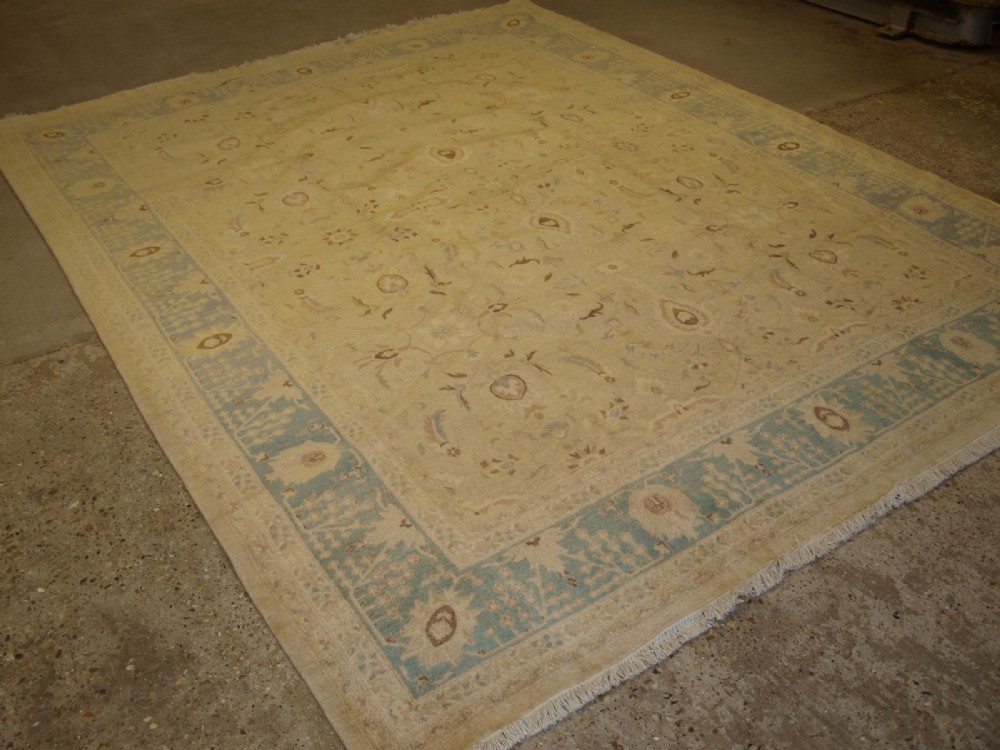 classic design carpet with traditional style very soft colours about 10 years old