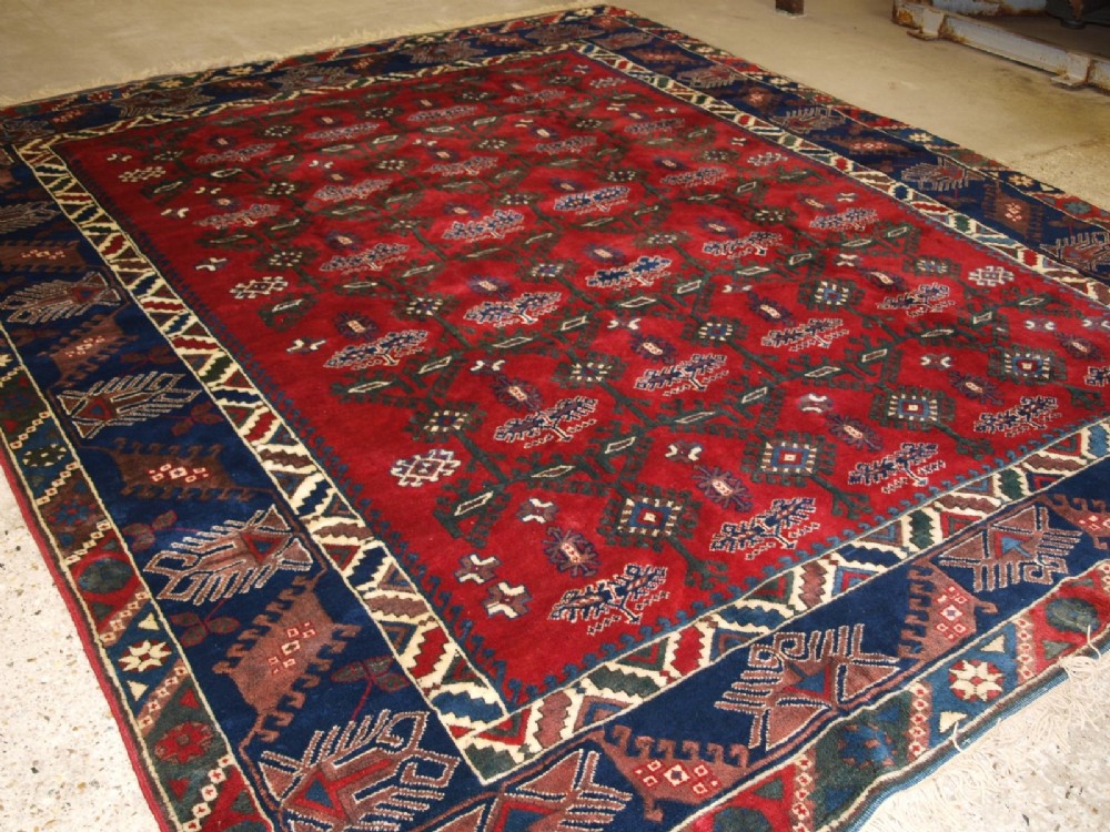 old turkish dosemealti carpet red ground with allover design about 30 years old