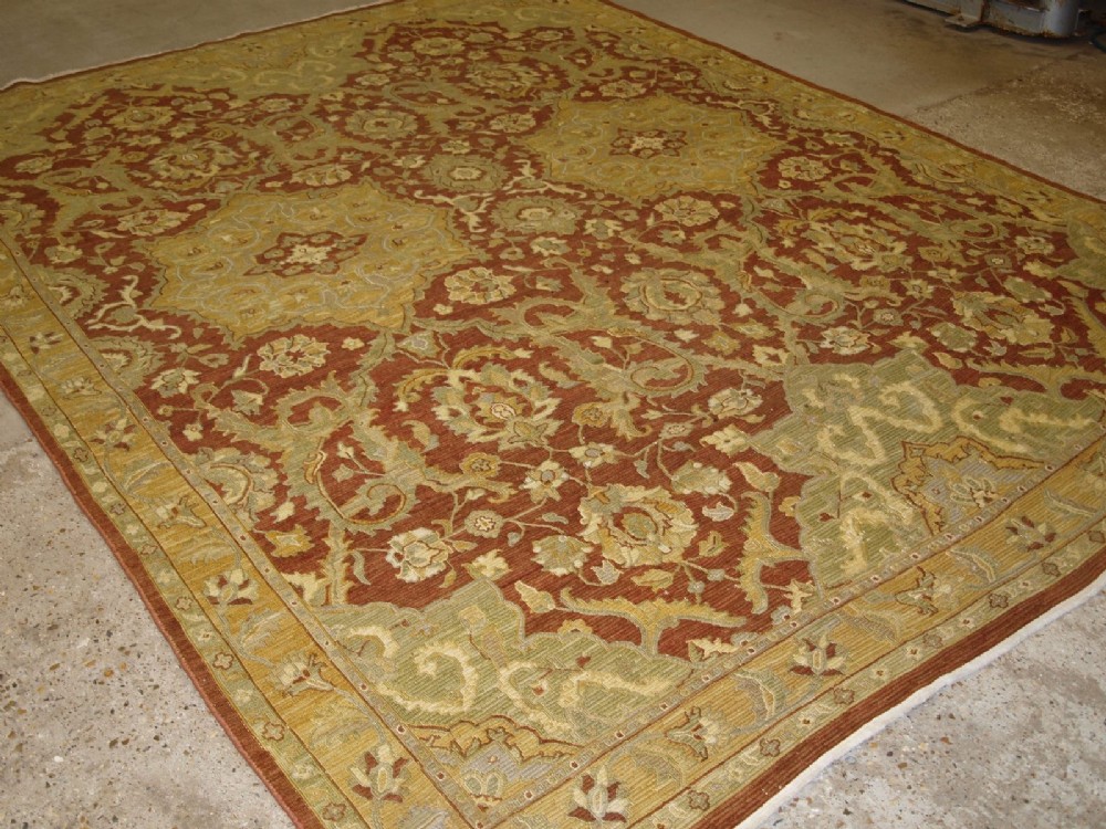 traditional hand woven afghan soumak carpet of classic design about 10 years old
