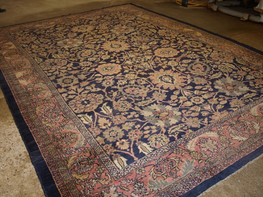 antique zeigler mahal carpet wonderful colours design large size circa 1900