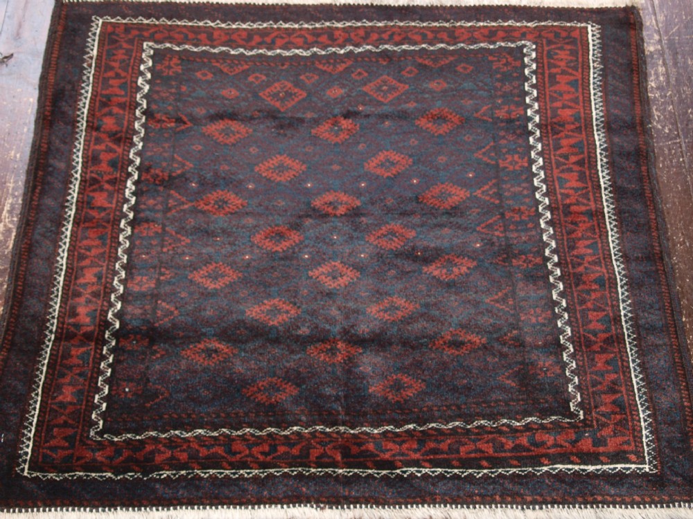 antique afghan baluch bag face of large size very fine weave circa 1900