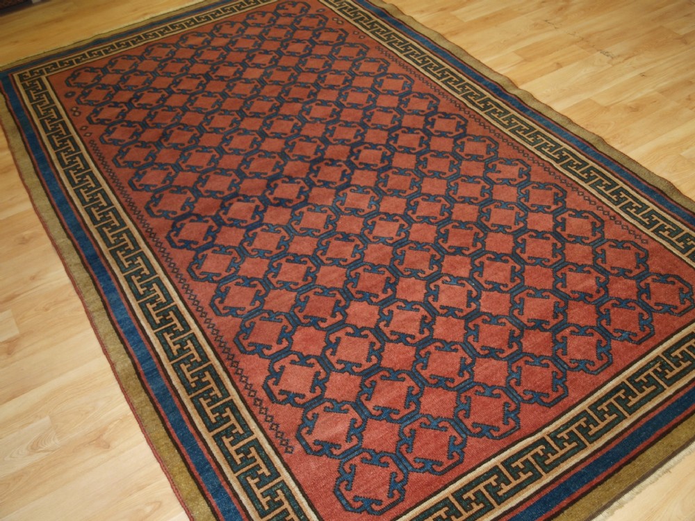 modern turkish production copy of 19th century khoton design beautiful rug
