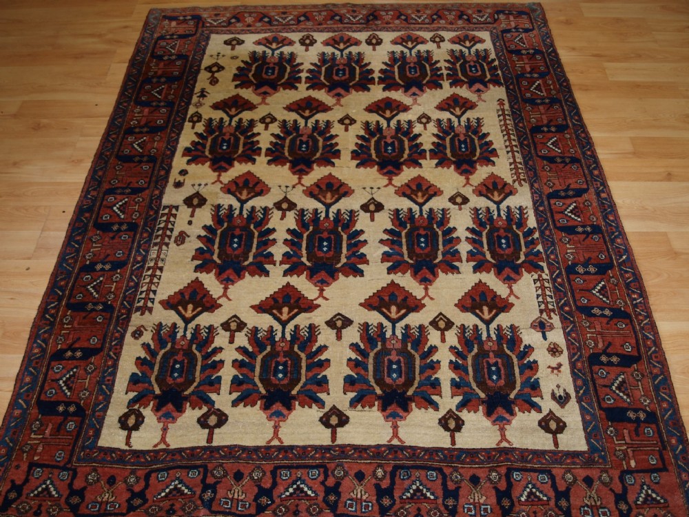 antique persian afshar rug with unusual design great colour circa 1900