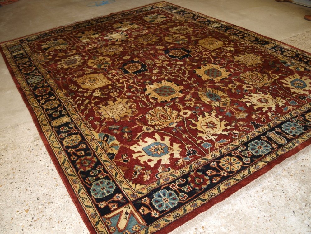 indian agra carpet of traditional design with superb colour about 20 years old
