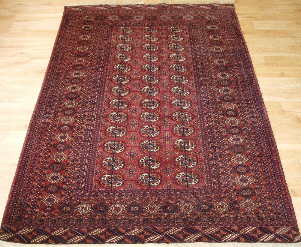 antique tekke turkmen rug excellent condition with good colour circa 1900