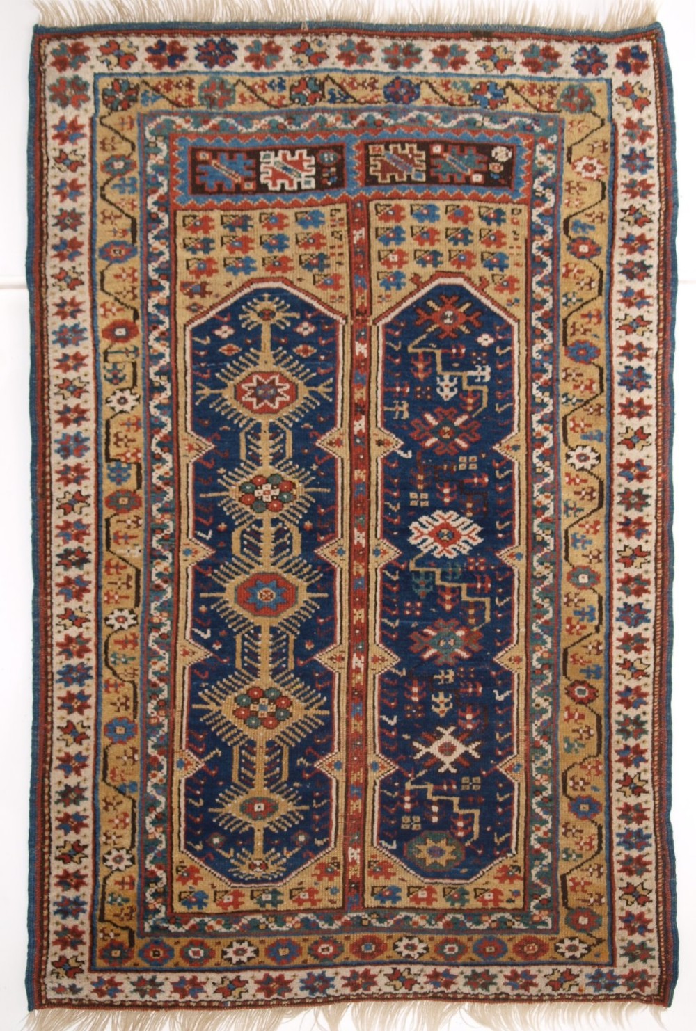 antique turkish megri prayer rug rare yellow ground mid 19th century