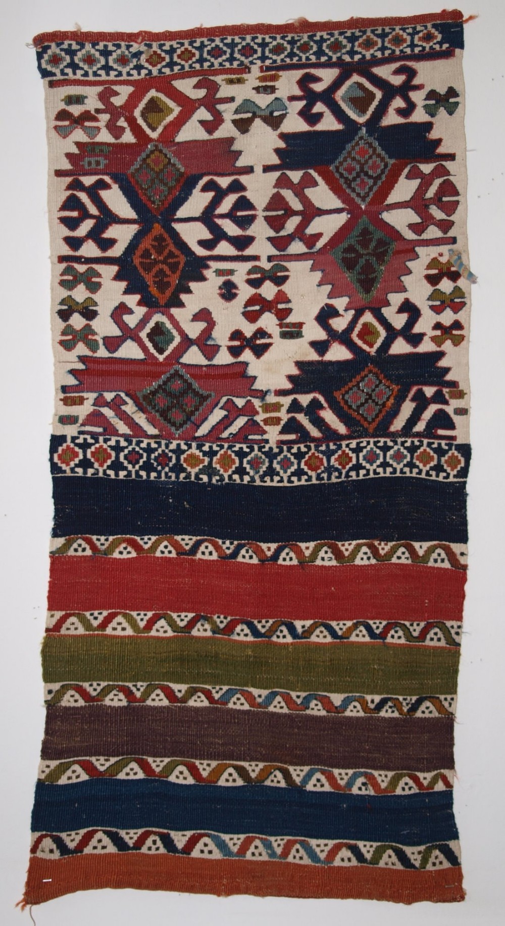 antique turkish kilim heybe bag malatya region south east anatolia great colours circa 1900