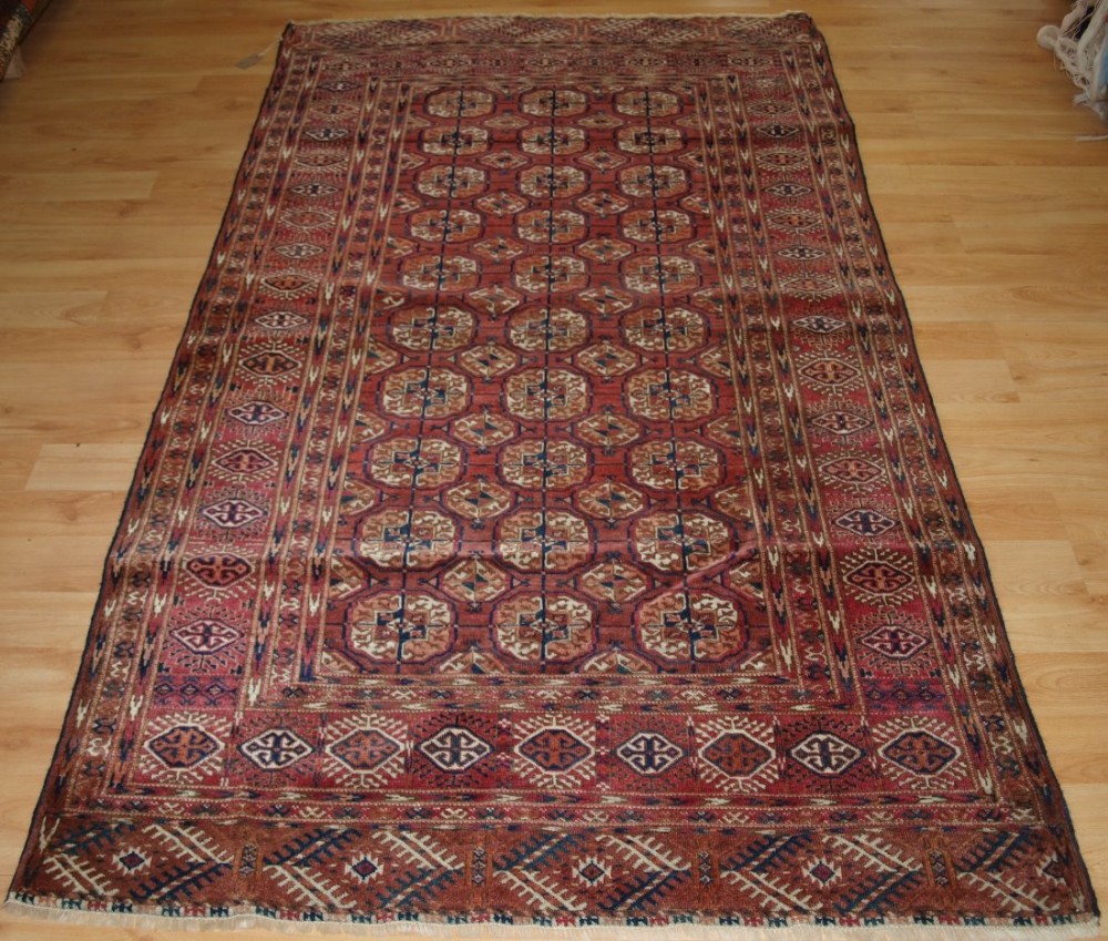 antique tekke turkmen rug excellent condition good size colour circa 1900