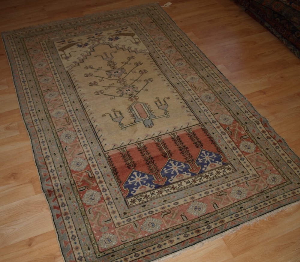 antique turkish kayseri prayer rug ladik prayer design circa 190020