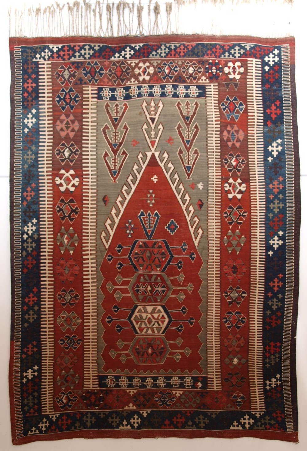 antique turkish obruk prayer kilim perfect original condition circa 1900