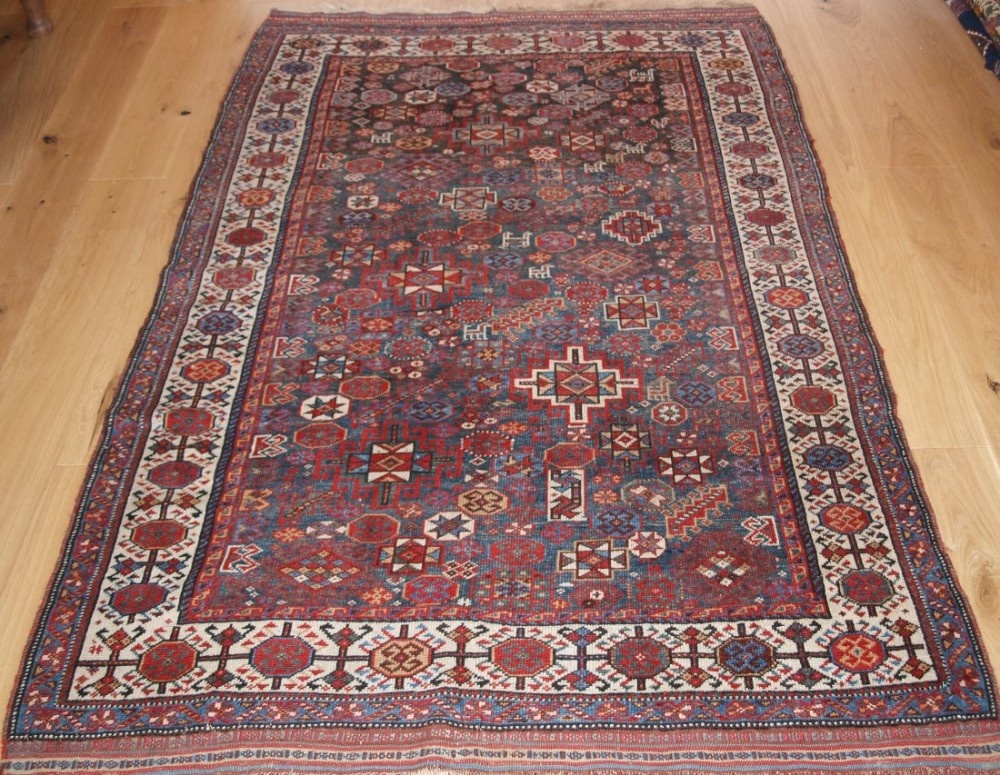 antique south west persian luri rug with shekarlu design circa 1900