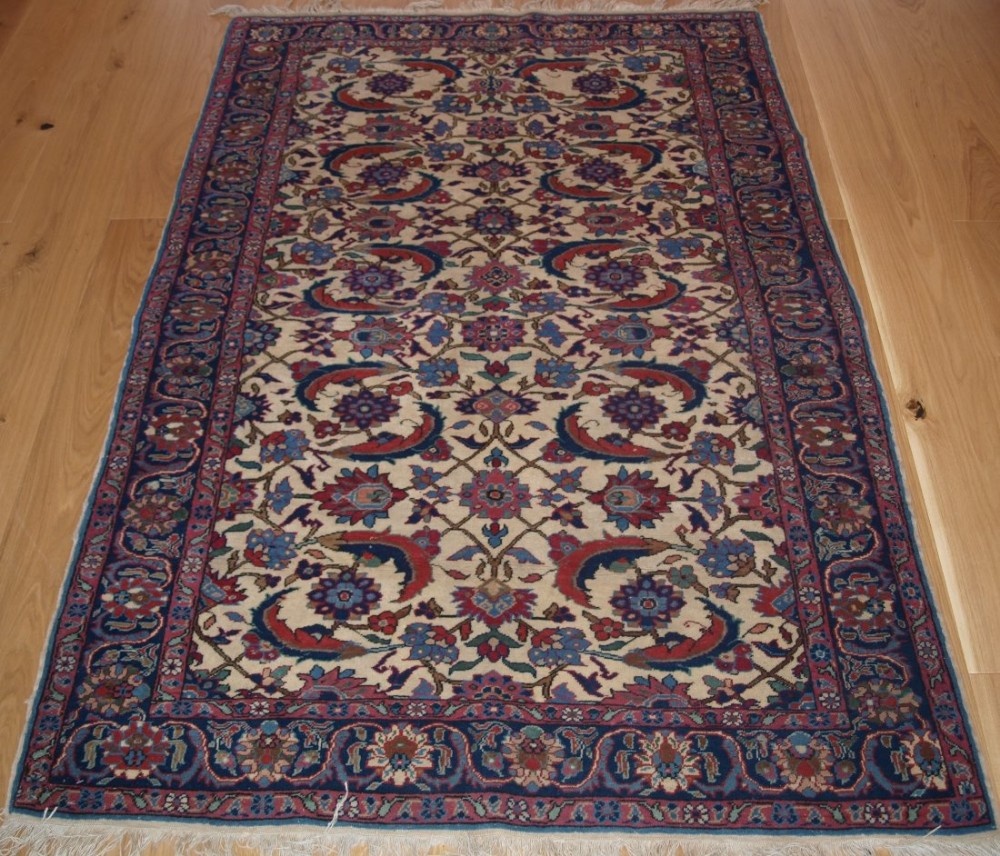 antique turkish kayseri rug with a large scale herati design circa 190020