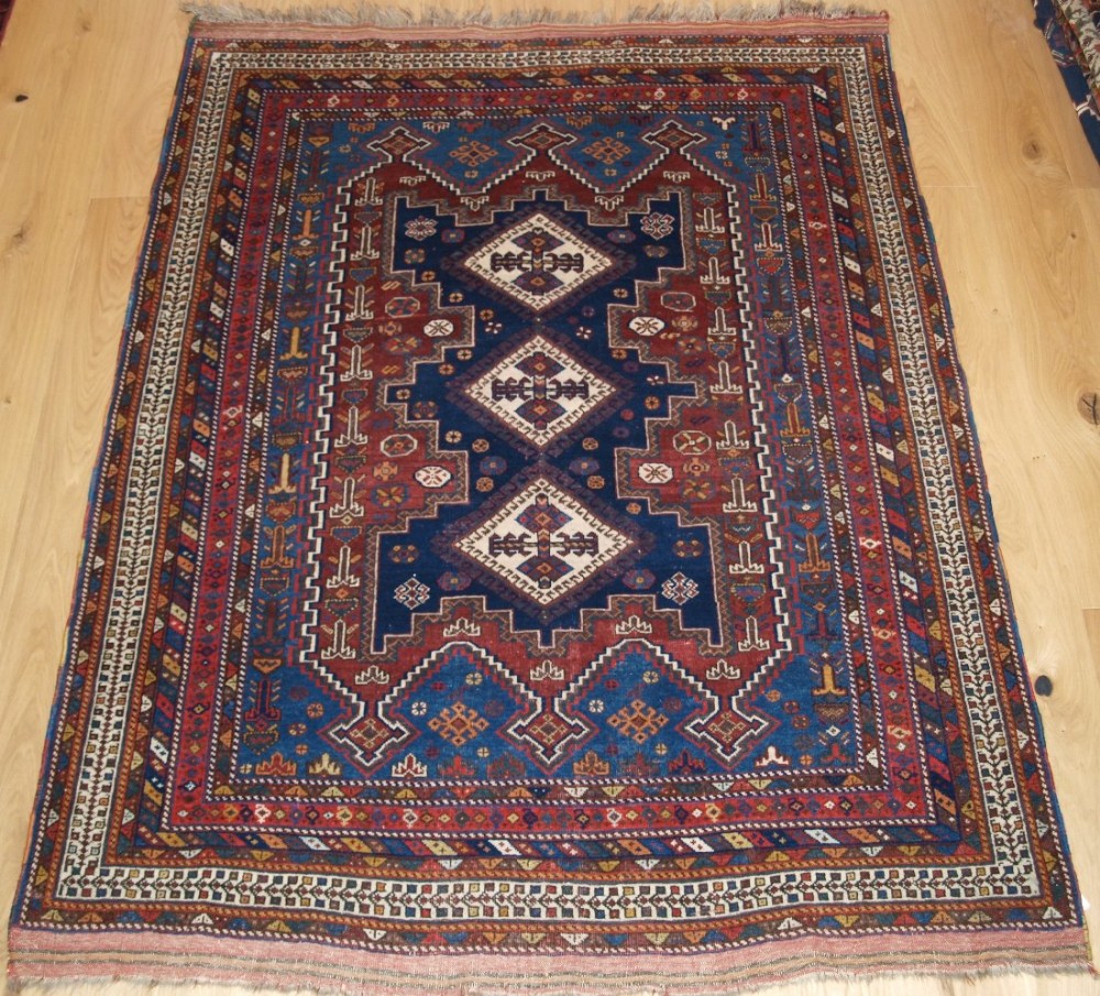 antique persian afshar rug of classic design excellent colour and condition circa 190020
