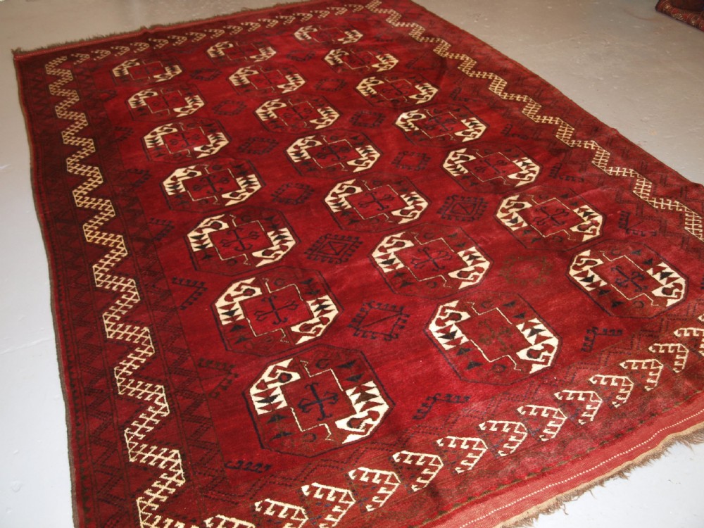 antique afghan kizil ayak village carpet with superb wool and colour circa 1900