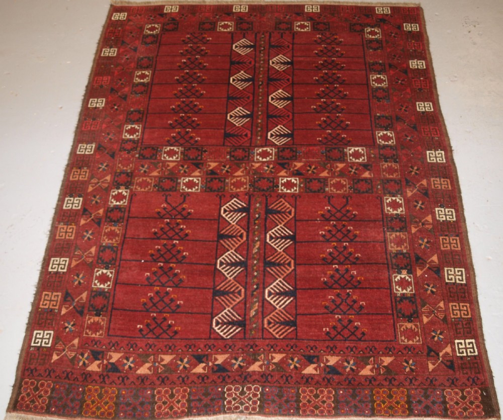 antique ersari turkmen ensi good colour traditional design circa 1880