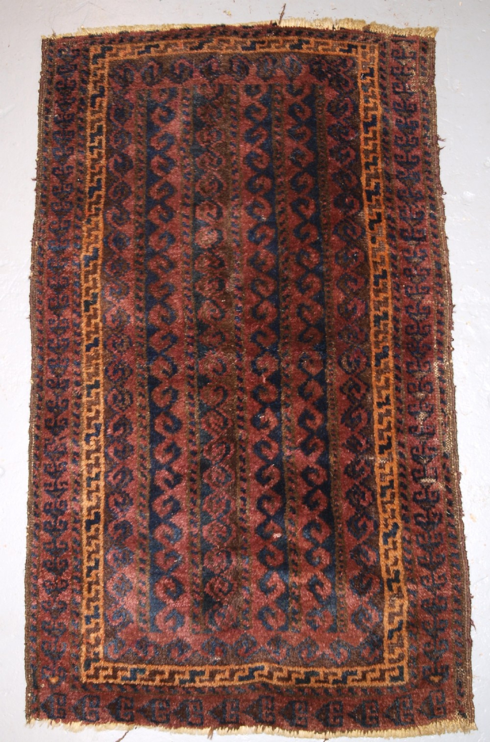 antique afghan baluch balisht storage bag face good design circa 1900