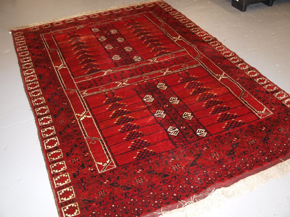 old afghan ensi design rug superb colour great furnishing rug circa 1920