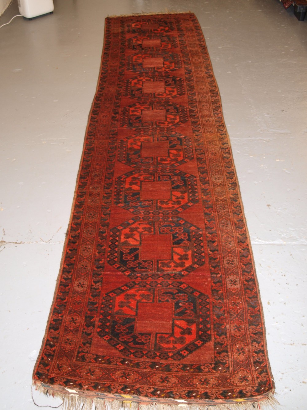 old afghan runner traditional design very hard wearing circa 1920