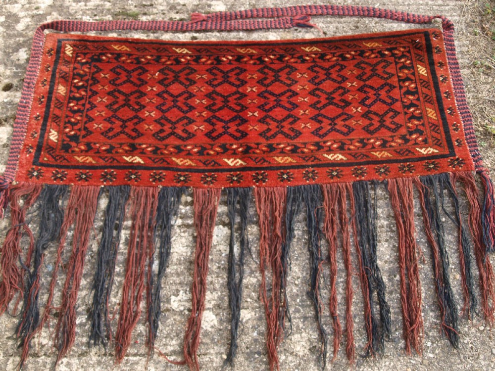 antique ersari turkmen torba wonderful colour and condition late 19th century