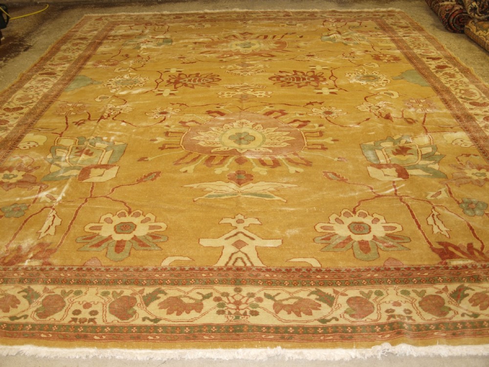 persian ziegler design carpet high quality modern egyptian production superb colour about 20 years old large square size