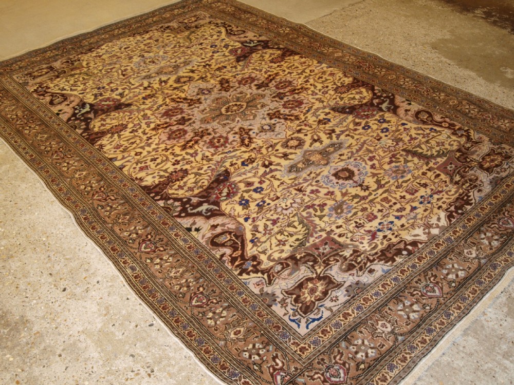 old turkish kayseri carpet soft colours and good condition circa 1920