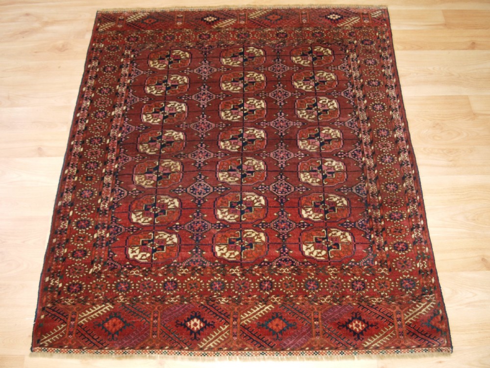 antique tekke turkmen dowry rug small size fine weave circa 1880