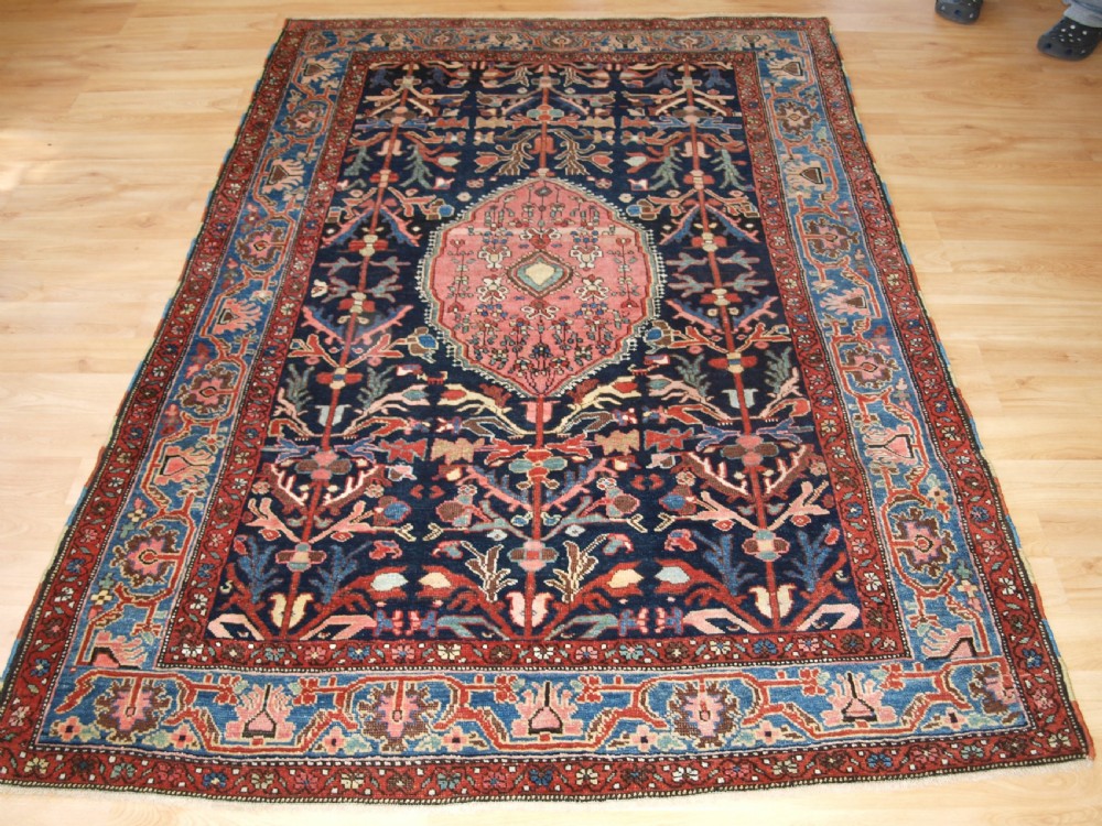 antique north west persian village rug superb colour circa 190020