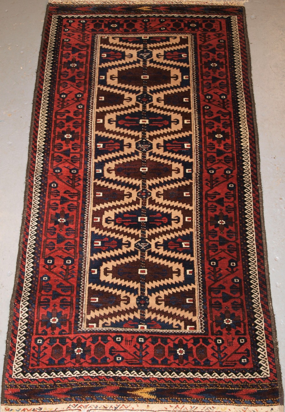 antique baluch rug khorassan region north east persia late 19th century
