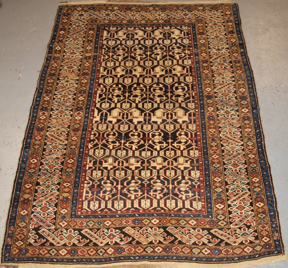 antique caucasian konakend rug of classic design late 19th century