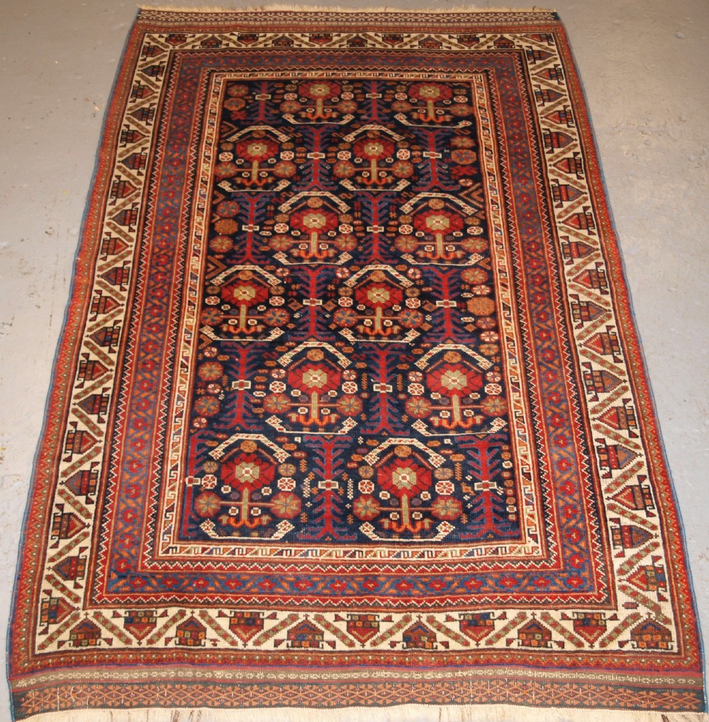 antique afshar rug with repeat large boteh design circa 190020