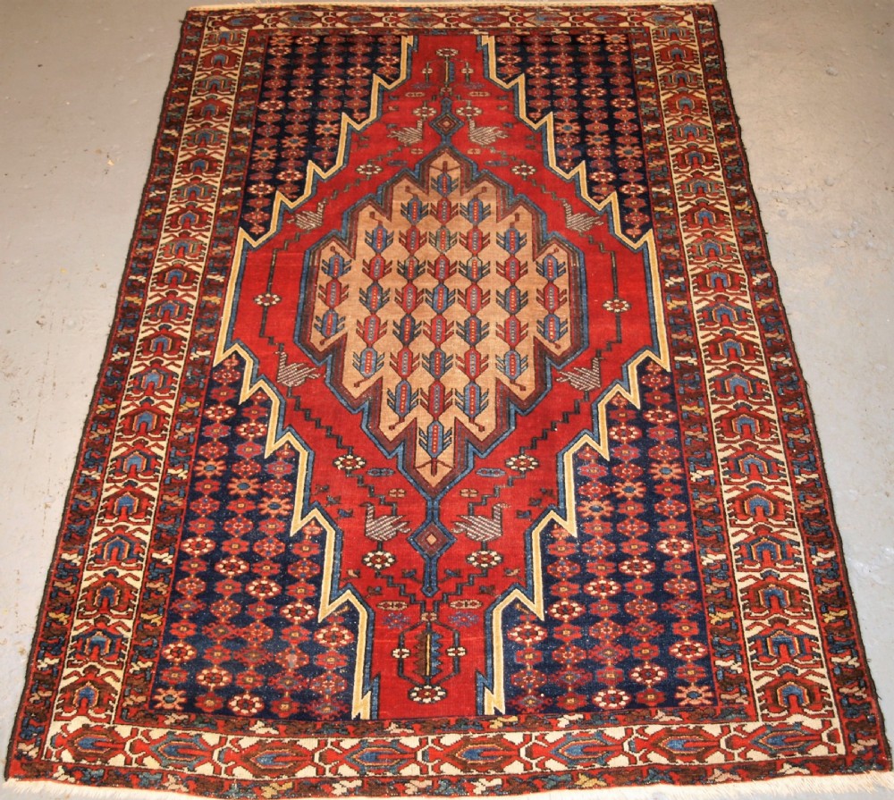 antique mazlahan village rug of classic design circa 190020