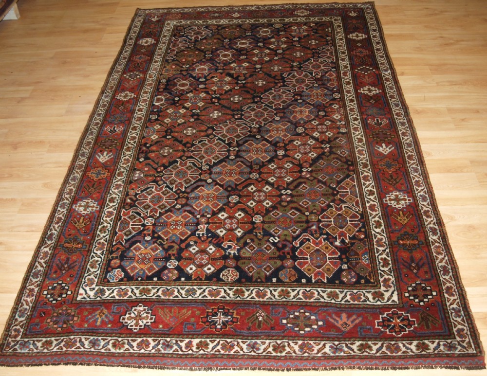 antique luri rug of outstanding design circa 1900