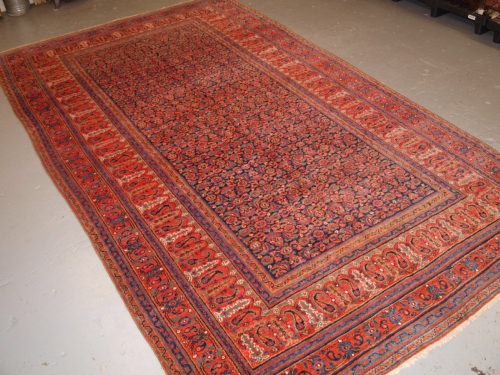 antique doroksh carpet superb soft wool great colours circa 1880