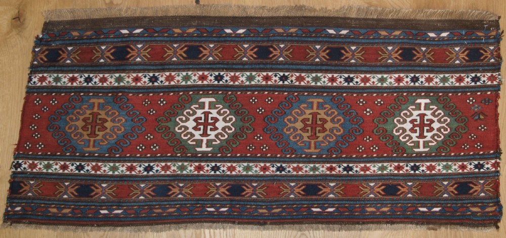 antique shahsavan or south caucasian soumak mafrash panel circa 1890