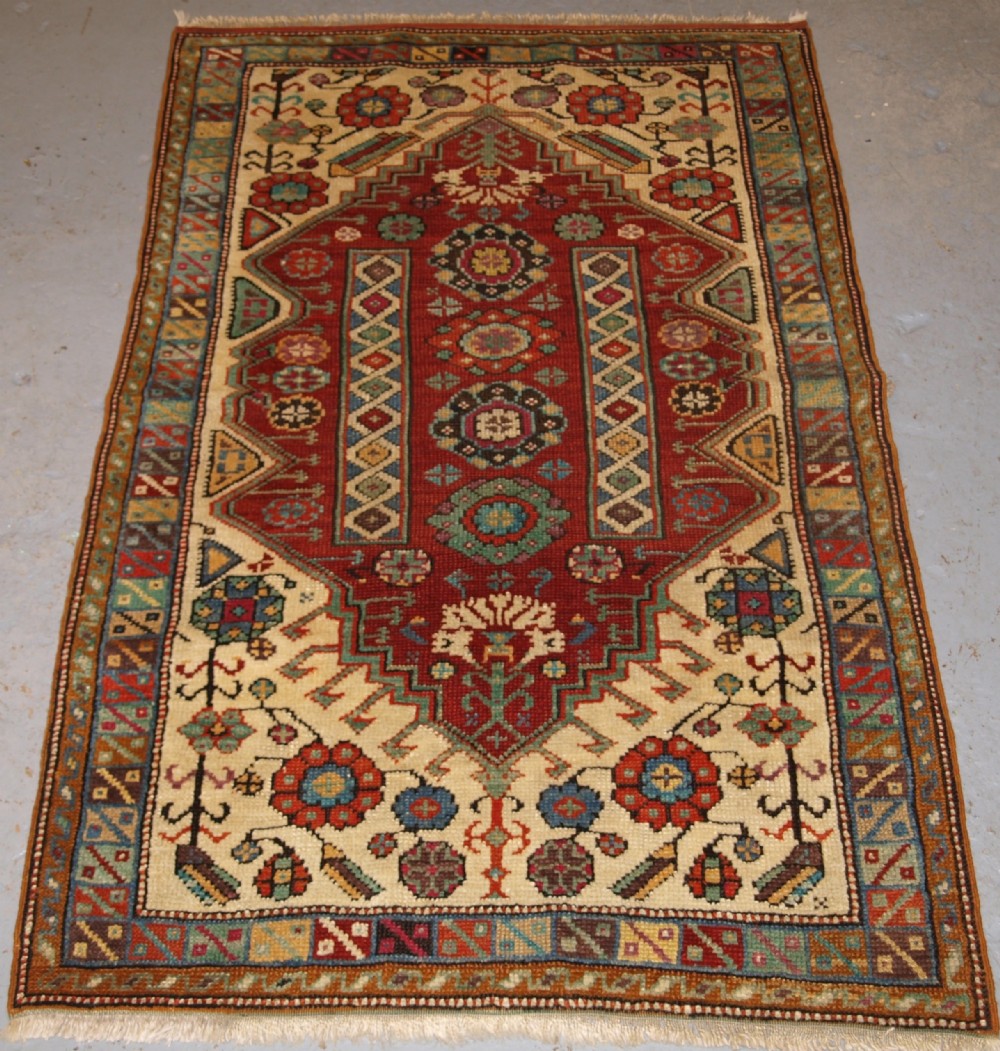 old turkish village rug great colour and design circa 1920