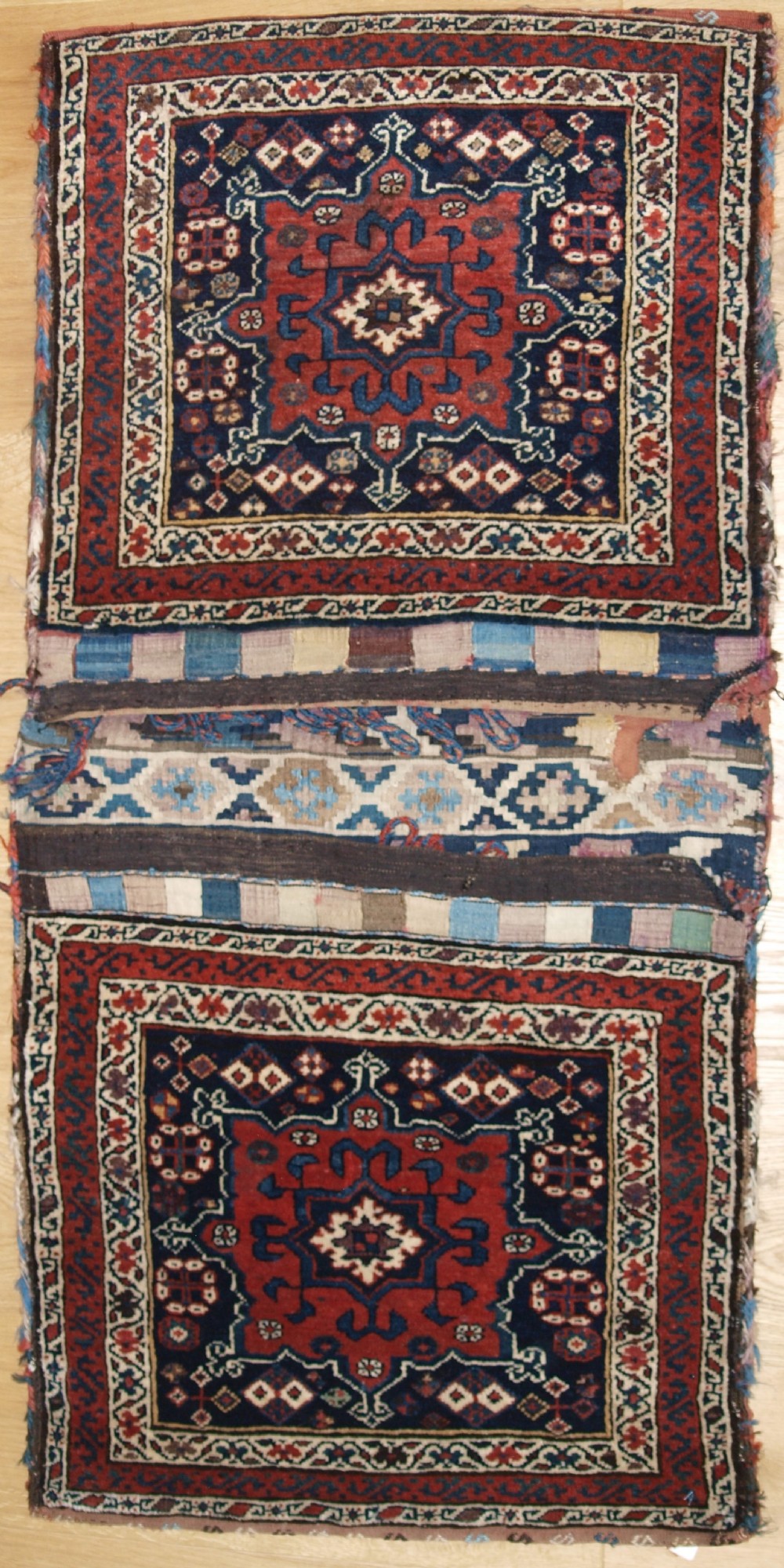 antique south caucasian or shahsavan khorjin saddlebags circa 1890