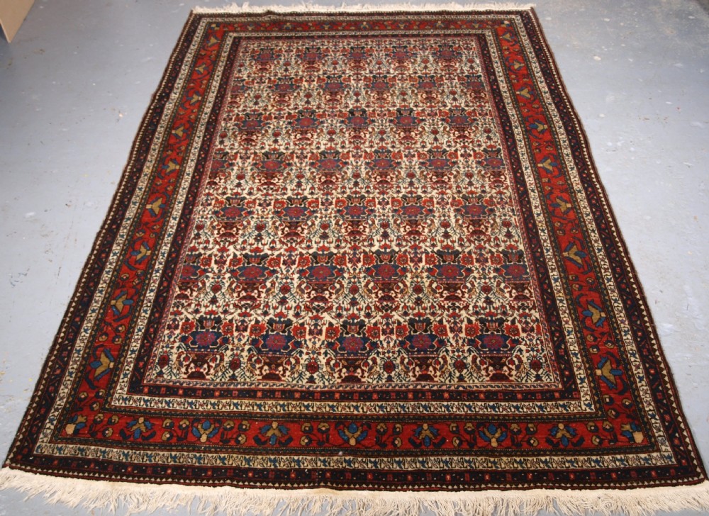 antique abedeh rug with zili sultan design superb example circa 1920