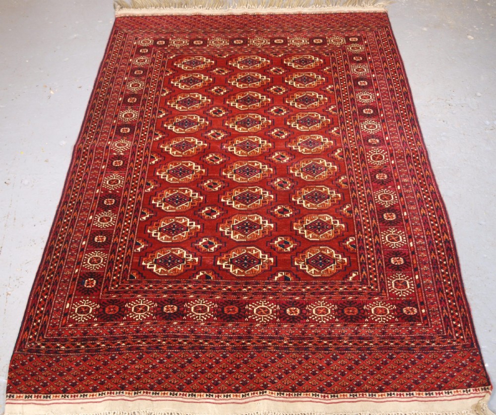 antique saryk turkmen rug excellent condition circa 1900