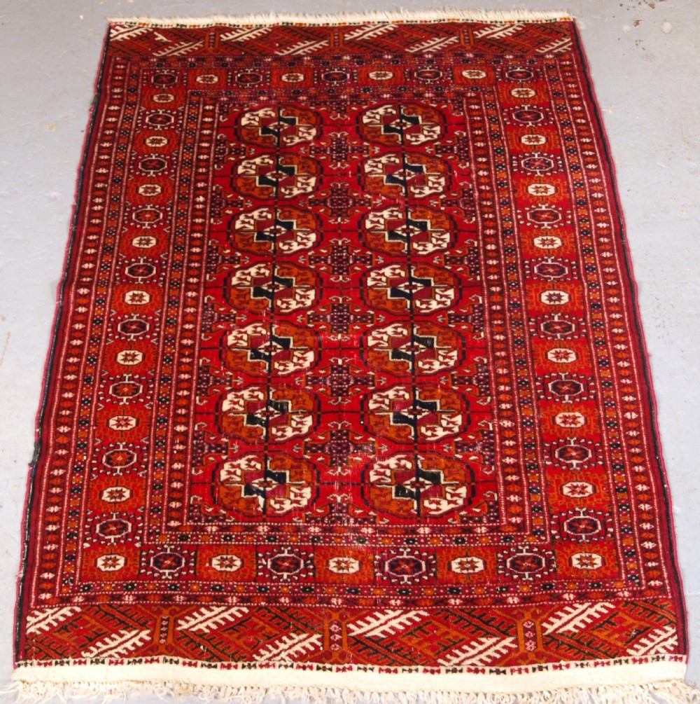 antique tekke turkmen rug of small size circa 1900