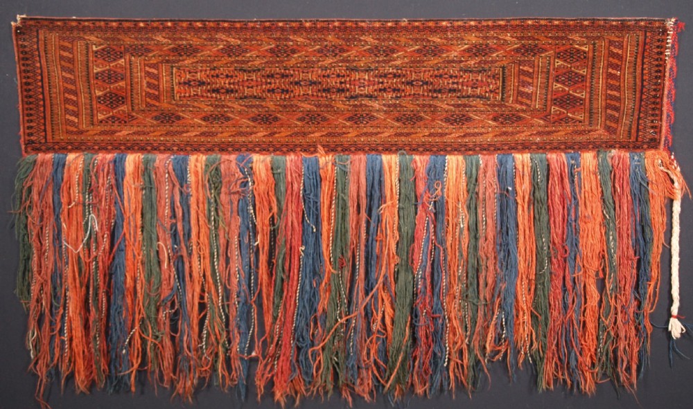 antique tekke turkmen torba very fine weave great condition circa 1900