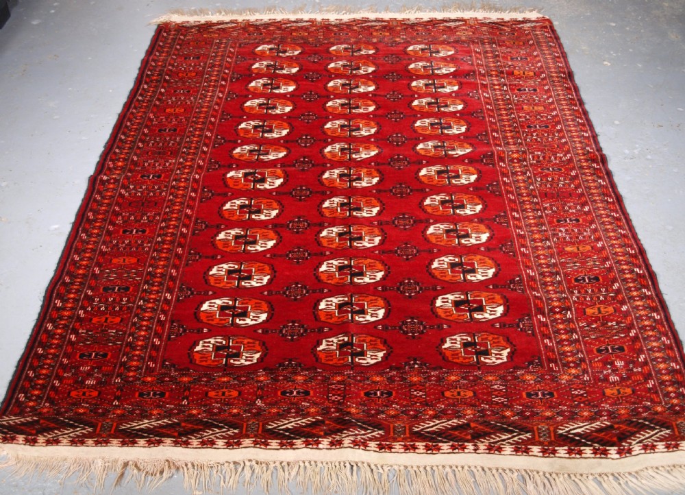 antique afghan turkmen rug excellent condition circa 190020