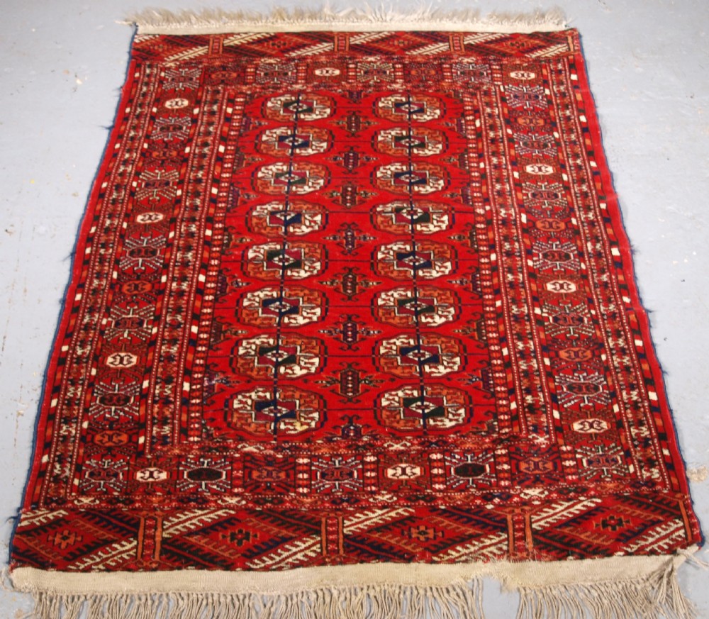 antique tekke turkmen rug of small size circa 1900