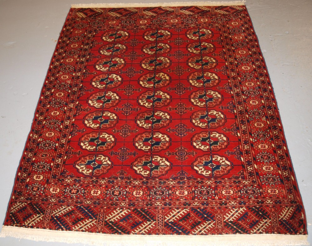antique tekke turkmen rug excellent furnishing rug circa 190020