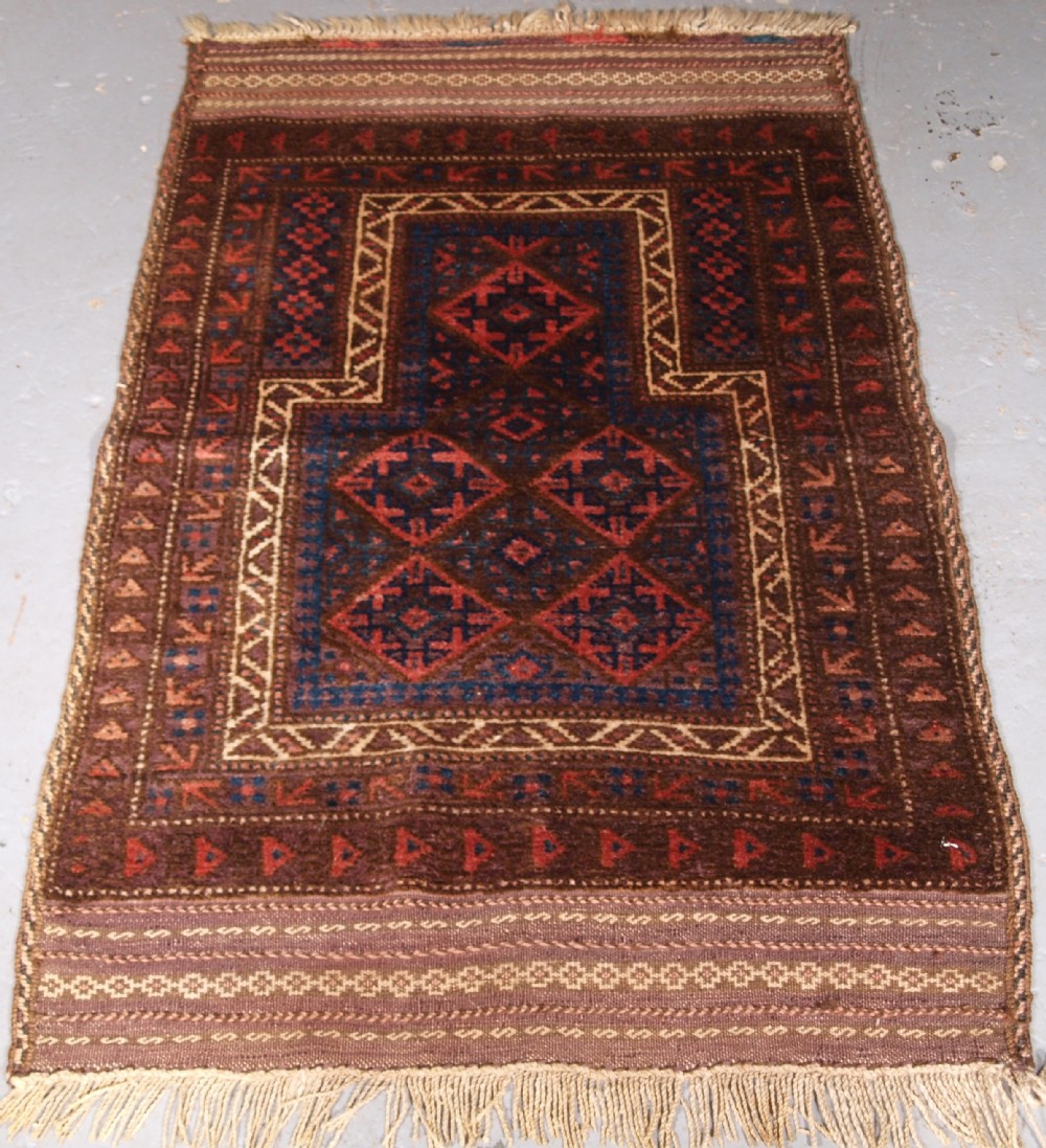antique afghan village prayer rug superb condition circa 1920