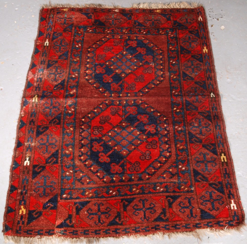 antique ersari turkmen rug of scarce small size circa 1900