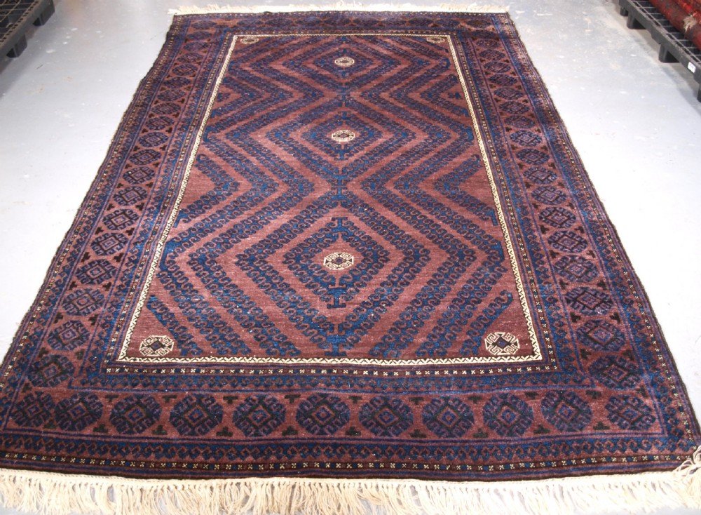 antique mushwani baluch main carpet excellent condition circa 190020